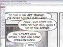 this is a high-speed capture of the coloring and lettering process for my comic strip, suburban tribe.