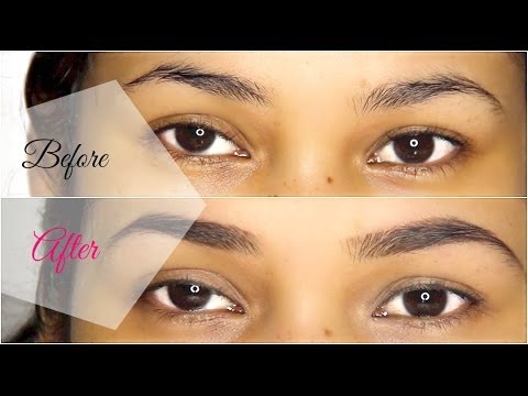 how to fill eyebrows at home