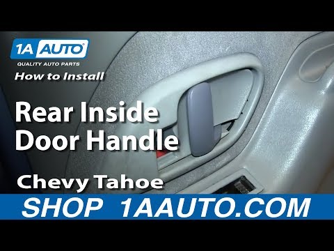 How To Install Replace Rear Inside Door handle 1995-99 Chevy Tahoe GMC Yukon