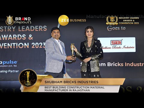 Shubham Bricks Industries won Best Building Construction Material Manufacturer in Rajasthan ILA 2023
