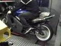 Suzuki RGV 500 on rolling road 120bhp