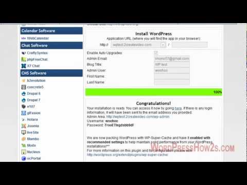 how to quick install wordpress on hostgator