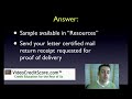 Sample Credit Dispute Letter