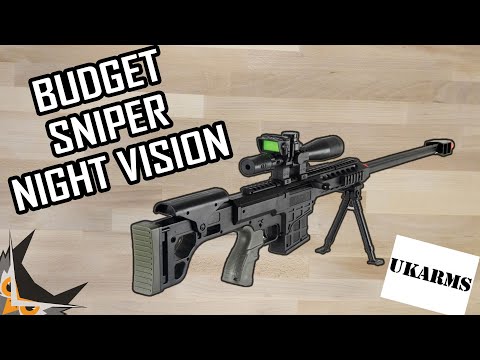 BUDGET AIRSOFT SNIPER with NIGHTVISION? | UKARMS P1082