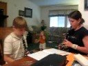 nicole & joash playing the claranet w/ hyrum