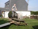 gert in actie in de tuin