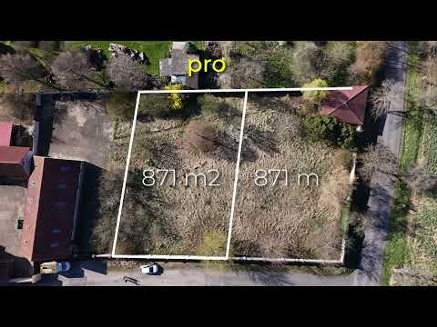 Video Stavební pozemek 871 m² na okraji obce Radimovice – slunný, rovinatý, ideální pro rodinný dům