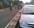 counter flow by motorbike