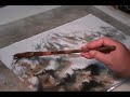 Sumi-e Landscape with Feather Brush(1) Sumi-e Landscape with Feather Brush(1)
