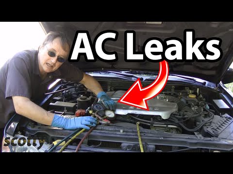 how to detect a c leak in car