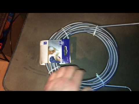 Rohr-Reinigungsspirale Abflussspirale unboxing und Anleitung