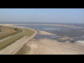 Luftaufnahme von der JadeWeserPort-Baustelle