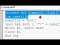 How to make your program in Visual Basic save a txt file