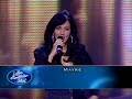 LA CIMA DEL CIELO, Mayr� En Latin American Idol 2006 / Concierto 1