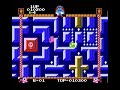 this is a vid showing the gameplay of devil world. its like pacman except you collect crosses which allow you to gain the ability to collect pellets and breath, which allow you to permanently kill enemies. the maze also scrolls, and the second is more complicated.
