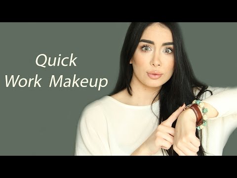 Running late, Quick Makeup for Work - مكياج سريع للعمل
