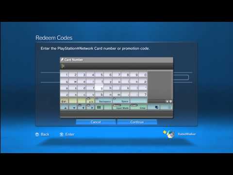 how to redeem codes on ps3