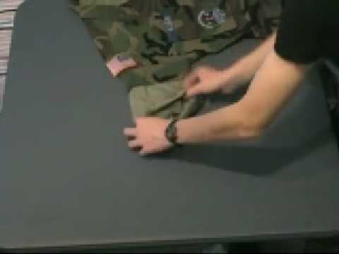 how to properly roll up bdu sleeves