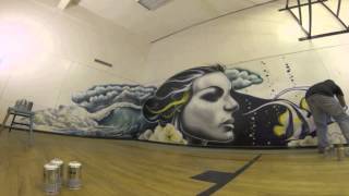 Angel Fish YOGA Time Lapse Mural
