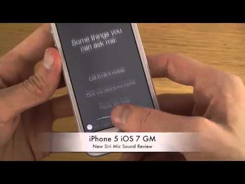 iPhone 5 iOS 7 GM - New Siri Mic Sound Review