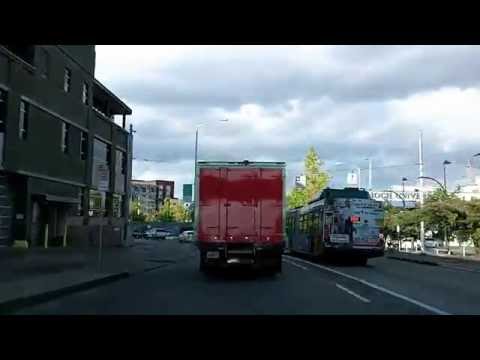 seattle - This drive begins on I-5, as I approach downtown Seattle. After driving around randomly for a few minutes on the downtown streets, I finally found Pike Place...