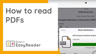 How to read PDFs with EasyReader (with & without VoiceOver)