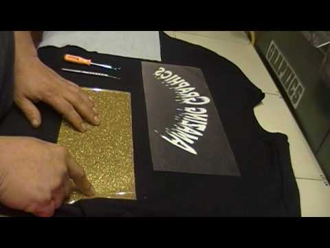 how to apply glitter to t shirt