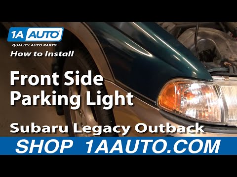 How To Install Replace Front Side Parking Light Subaru Legacy Outback 96-99 1AAuto.com