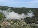 Explosio de les obres de la carretera de Xodos Explosio de les obres de la carretera de Xodos