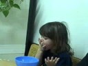 Roee with mouth sores eats pasta