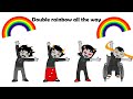 Fan-animation for www.mspaintadventures.com Original Double Rainbow Song :www.youtube.com Download this video for iPod: www.mediafire.com FAQ - Where's Equius/Feferi/Eridan? Equius I just didn't have space for, he was the newest troll. The latter two weren't even introduced when this was made. - Why aren't his tears colored? The update where we found out trolls cry their blood color happened maybe a day or two after I finished this. And I didn't even fix the rainbows at the end, I'm not gonna fix tears. - This video made me read Homestuck! I do enjoy hearing this, even if this video isn't very representative of Homestuck at all, hahaha. :)