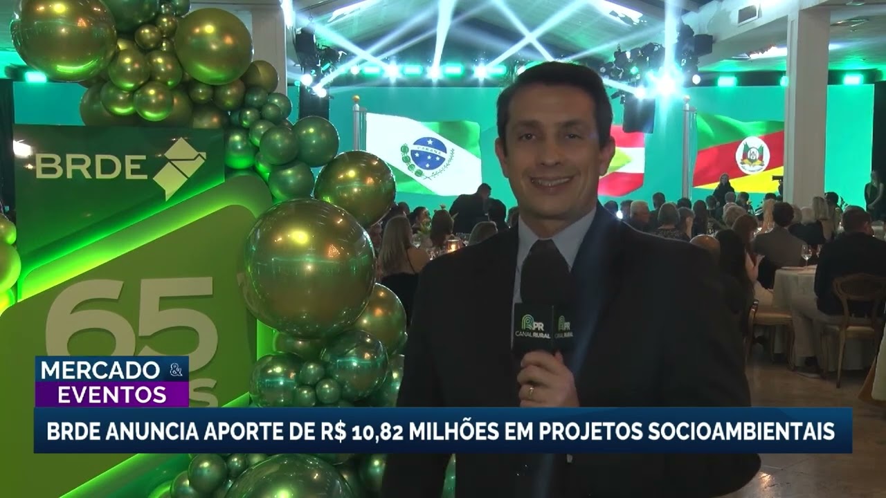 BRDE celebra 65 anos com aporte de R$ 10,8 milhões no Fundo Verde