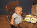 Dog Bark Wakes Baby Falling Asleep While Eating