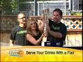 Flairaholiks perform live on Fox 6 - San Diego Living.Jake Mitchetti, Jeffrey Lambkin and Antonio Gonzales show Renee Kohn a few flair moves to get her started for the weekend.