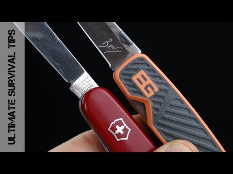 grylls - NEW - Bear Grylls Pocket Tool vs. the Victorinox Swiss Army Tinker - REVIEW - from http://ultimatesurvivaltips.com/ - Is the Gerber Bear Grylls Pocket Tool b...
