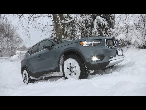 volvo xc40 2019 2025 awd test in heavy snow will xc40 make it up the hill