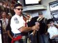2010-05-24 | The Gordon Pipers In Our Suite At The Indy 500 May 22, 2010 ~> . They were wonderful! If you look closely you will see Evander Holyfield in the background who was a guest. Also, in the video Mrs. Sam Hanks, ... ()