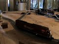 Lionel Model train GP38 90 EMD Frans new 8ft by 8ft Layout with Cab 1 control standard 80w transformer manual switches, canadian gran cars