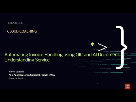 Automate Invoice Handling with OCI