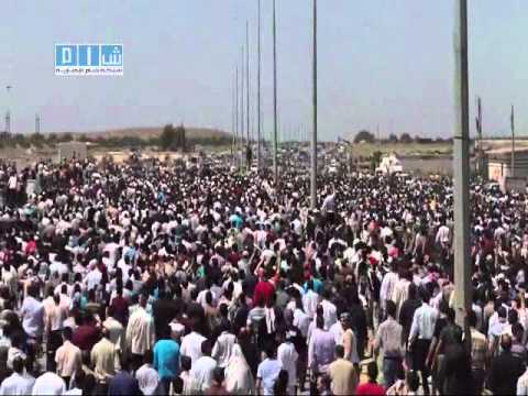 شام - حمص - حشود المشيعين - منظر مهيب 21-5