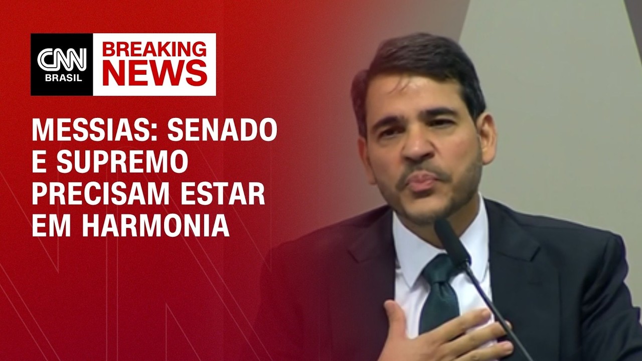 Senado e Supremo precisam estar em harmonia, diz Messias em sabatina | BASTIDORES CNN