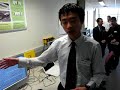 final year students raymond and david present their research project 