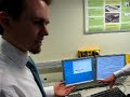 final year students raymond and david present their research project 