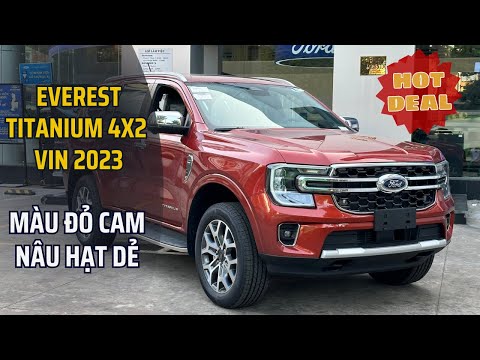 HOT DEAL EVEREST TITANIUM 4X2 VIN 2023 | HÀNG HIẾM MÀU ĐỎ CAM NỘI THẤT NÂU GIÁ DỄ MỀM LÒNG