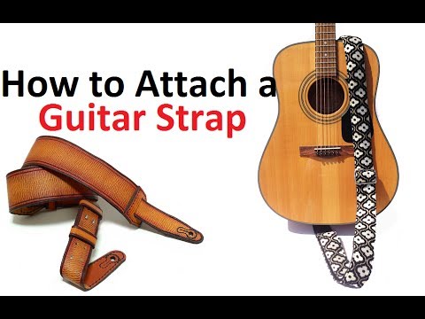 how to properly attach a guitar strap