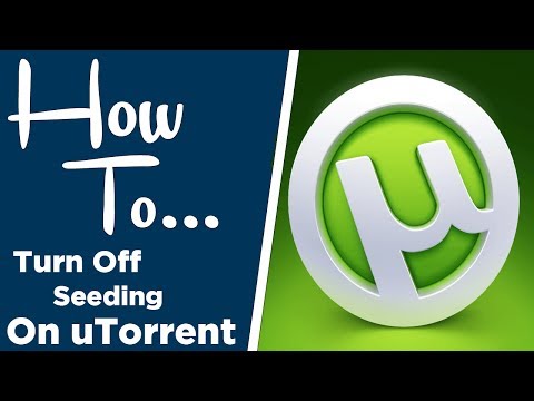 how to turn utorrent seeding off