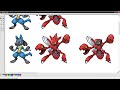 Click here to watch this video Lucazor - My second (EVER) Pokemon sprite - Sprite #2