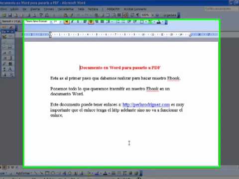 Volver con El PDF - Después de convertir tu documento Word a PDF, es muy recomendable PROTEGER TU PDF, para que no te copien su contenido, te lo muestro en http://www.youtube.co...