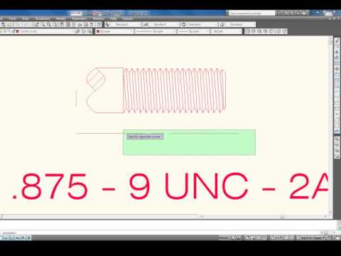 how to draw npt thread