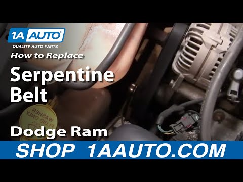 Auto Repair Replace Serpentine Belt Dodge Ram 02-08 5.7L Hemi 1AAuto